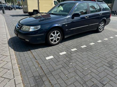 Saab 9-5 2.3t Estate, bj. 2002, midnight blue, Auto's, Saab, Particulier, Benzine, Stationwagon, Geïmporteerd, Blauw, Ophalen