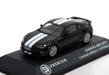 Subaru BRZ 2014 Zwart Wit Schaal 1:43 Triple9 Ref. T9P10023 beschikbaar voor biedingen
