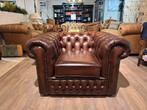 SHOWROOMMODEL: ORIGINELE CHESTERFIELD CLUB FAUTEUIL BRUIN, Huis en Inrichting, Fauteuils, Ophalen of Verzenden, Nieuw, 75 tot 100 cm