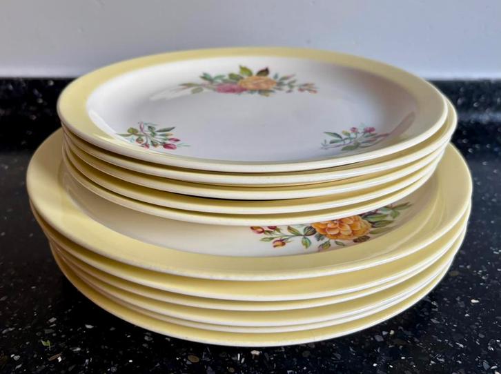 11 Borden Regout Maastricht, Huis en Inrichting, Keuken | Servies, Zo goed als nieuw, Bord(en), Overige stijlen, Porselein, Ophalen of Verzenden