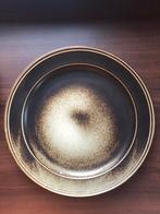 Porsgrund Norway Lava serveerschaal + 12 gebaksbordjes, Huis en Inrichting, Ophalen of Verzenden, Zo goed als nieuw, Bord(en)