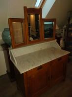 Antieke kaptafel met marmeren blad, Antiek en Kunst, Ophalen of Verzenden