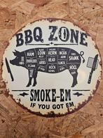 Bordje Bbq blik 20 cm, Ophalen of Verzenden, X, X, X
