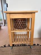 IKEA trolley van massief berkenhout, Huis en Inrichting, Keuken | Complete keukens, Gebruikt, Bruin, Overige typen, Ophalen of Verzenden