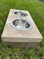 Stijgerhouten voederbak hond of kat, Dieren en Toebehoren, Ophalen of Verzenden, Zo goed als nieuw