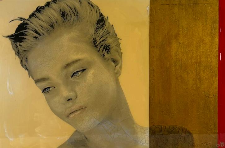 Origin - Harold Aspers - Acryl & epoxy op paneel, Antiek en Kunst, Kunst | Schilderijen | Modern, Ophalen
