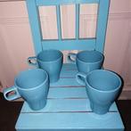 Mokken blauw 4 stuks Ikea, Huis en Inrichting, Keuken | Servies, Ophalen, Glas of Glazen, Zo goed als nieuw, Overige stijlen