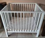 Mooie witte babybox Robin 70 x 90 cm incl. boxmatras Puck., Kinderen en Baby's, Boxen, Ophalen, Gebruikt, Rechthoekig, In hoogte verstelbaar