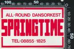 Sticker: All Round Dansorkest Springtime, Verzamelen, Ophalen of Verzenden, Zo goed als nieuw, Bedrijf of Vereniging