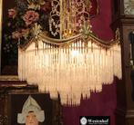 Kristallen kroonluchter goud antiek hanglamp staafjes pegels