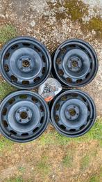 4 stalen velgen Opel Corsa of Peugeot 6,5J 16 inch, Ophalen, Opel