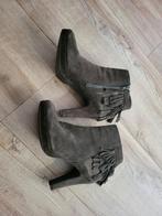 Hoge mooie groene enkellaarzen, Kleding | Dames, Ophalen, Zo goed als nieuw, Groen, Lage of Enkellaarzen