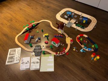 Playtive houten treinbanen van Lidl - boerderij en stad beschikbaar voor biedingen