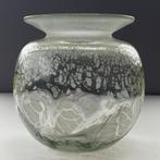 W.J. Rozendaal Craquelé Vaas Kristalunie Maastricht Leerdam, Antiek en Kunst, Ophalen of Verzenden