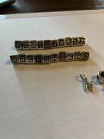 Pandora letterbedels., Sieraden, Tassen en Uiterlijk, Bedels, Ophalen of Verzenden, Zo goed als nieuw, Zilver, Pandora