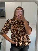 Panter print top met strikjes maat L, Bruin, Maat 42/44 (L), Pescara, Ophalen of Verzenden