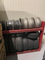 bandenrek hout voor 16 wielen te koop, Ophalen, Gebruikt