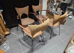 4 stuks rotan ijzer armleuning stoelen, Ophalen, 2j, 2j.brabant@gmail.com
