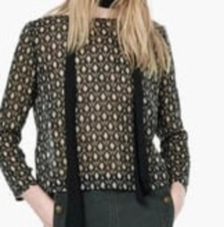 Mango prachtig kort bloesje met wol,  nieuw S, Kleding | Dames, Blouses en Tunieken, Nieuw, Maat 36 (S), Ophalen of Verzenden