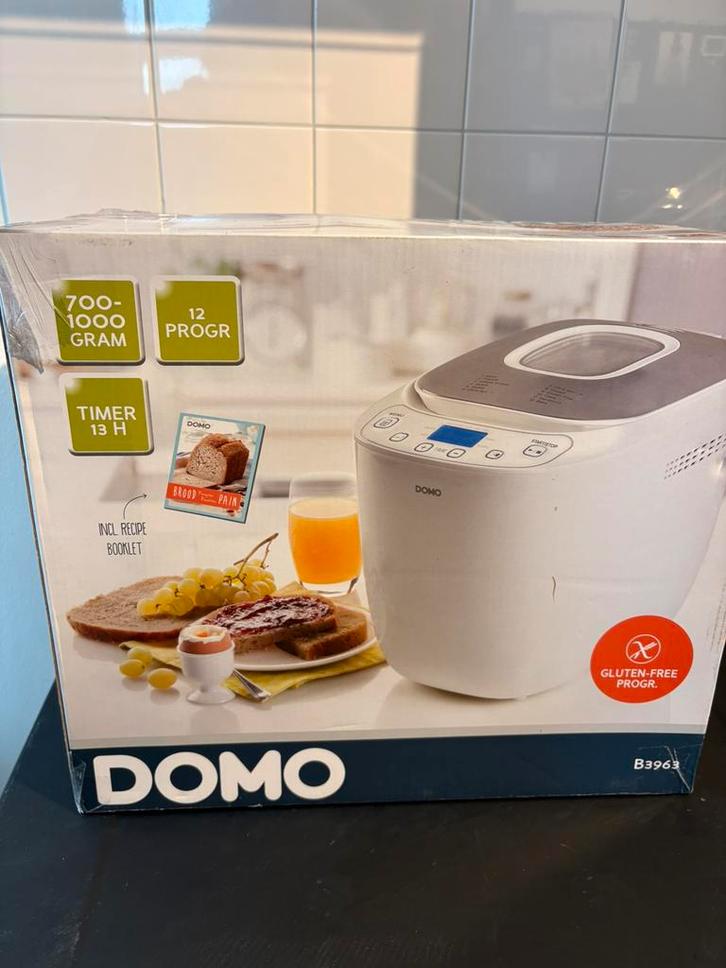 Domo broodbakmachine, Witgoed en Apparatuur, Broodbakmachines, Nieuw, Met timer, 800 tot 1200 gram deeg, Kijkvenster, Meer dan 10 programma's
