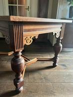 Massief eiken bolpoottafel ca. 1930, Antiek en Kunst, Ophalen