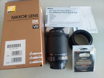 Nikon AF-S DX VR Zoom-Nikkor 55-200mm f/4-5.6G IF-ED beschikbaar voor biedingen