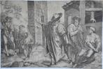 Cesare Roberti gravure "Werkbespreking", Ophalen, Minder dan 50 cm, Gebruikt, Oorspronkelijke maker