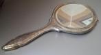 Antieke handspiegel met geslepen glas, Ophalen of Verzenden, Zilver