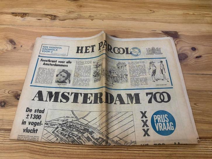 Krant Amsterdam 700 Jaar, Verzamelen, Tijdschriften, Kranten en Knipsels, Krant, 1940 tot 1960, Ophalen of Verzenden