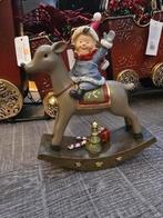 Kerstkind op schommel paardje, Diversen, Kerst, Ophalen of Verzenden, Nieuw