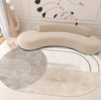 Ovaal Tapijt Vloerkleed,Geometric Line Design, light, Oval 1, 150 tot 200 cm, Ophalen of Verzenden, Nvt, Ovaal