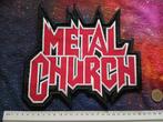 Metal Church shaped embroidered backpatch  -- 22x23 cm, Verzenden, Nieuw, Kleding