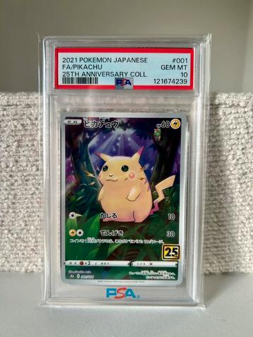 PSA10 Pikachu 001 25th Anniversary beschikbaar voor biedingen