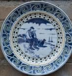 Pijp rokende man.  Wandbord.  Franz Anton Hehlem.  Ca 1920., Ophalen