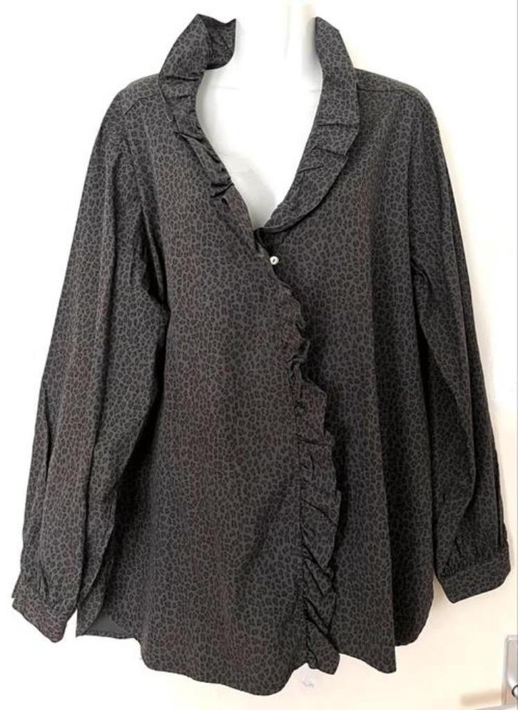 Le Grand Sud blouse maat 46 [DMv], Kleding | Dames, Blouses en Tunieken, Zo goed als nieuw, Maat 46/48 (XL) of groter, Grijs, Ophalen of Verzenden