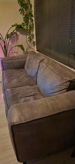 Mooie leren bank - gratis op te halen, Huis en Inrichting, Ophalen, Gebruikt, Driepersoons, Rechte bank