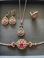 925 Silver Antique Jewelry set with Indian design, Nieuw, Ophalen of Verzenden, Zilver, Zilver