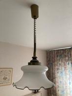 Vintage hanglampen, Huis en Inrichting, Lampen | Hanglampen, Ophalen, Gebruikt, Glas, Minder dan 50 cm