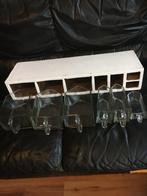 vintage glazen ladekastje, Huis en Inrichting, Kasten | Ladekasten, Ophalen, Gebruikt, 5 laden of meer, 50 tot 100 cm