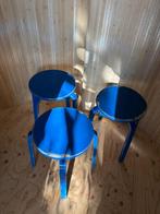 Frosta vintage ikea krukken krukjes set van 3 blauw geverfd, Huis en Inrichting, Krukjes, Ophalen of Verzenden, Zo goed als nieuw