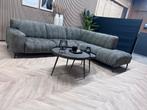 ZGAN De Bommel Velvet Velours Hoekbank - Mosgroen - 270x230, Ophalen, 250 tot 300 cm, -, Hoekbank