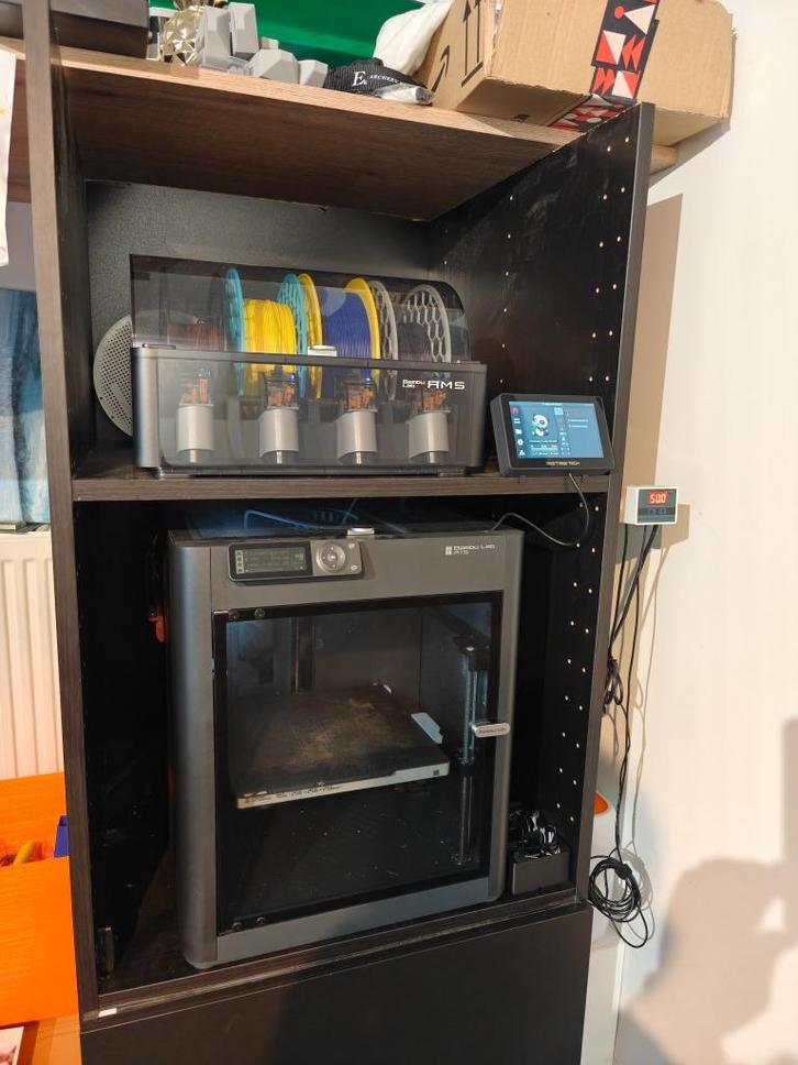 Bambu lab P1S + AMS + Panda touch, Computers en Software, 3D Printers, Zo goed als nieuw, Ingebouwde Wi-Fi, Ophalen