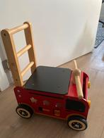 Houten Brandweer Loopwagen, Ophalen, Gebruikt, Duw- of Trekspeelgoed