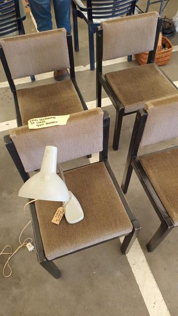 Emiel Veranneman chairs (4x) De Coene 1970s brutalist beschikbaar voor biedingen