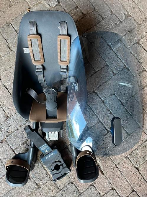 Urban Iki Fietsstoeltje Voor - Bincho Black/Kurumi Brown, Fietsen en Brommers, Fietsaccessoires | Fietsstoeltjes, Zo goed als nieuw