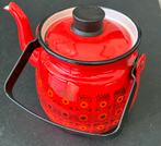 Arabia - Kaj Franck - Emaille  theepotje- Vintage Arabia, Antiek en Kunst, Antiek | Emaille, Ophalen of Verzenden