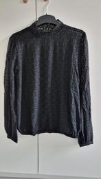 Shirt/blouse zwart kant met lange mouw 38, Kleding | Dames, Blouses en Tunieken, Maat 38/40 (M), Zwart, Ophalen of Verzenden, Zo goed als nieuw
