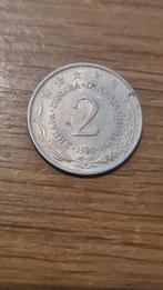 Joegoslavië - 2 Dinar 1980, Verzenden, Joegoslavië, Losse munt