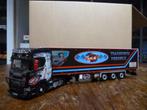 WSI Scania S Highline met trailer Nerdeux Transport, Hobby en Vrije tijd, Ophalen of Verzenden, Nieuw, Bus of Vrachtwagen, Wsi