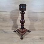 Stalen kandelaar met leeuwenpoten, Huis en Inrichting, Gebruikt, Bruin, Onbekend, Ophalen of Verzenden